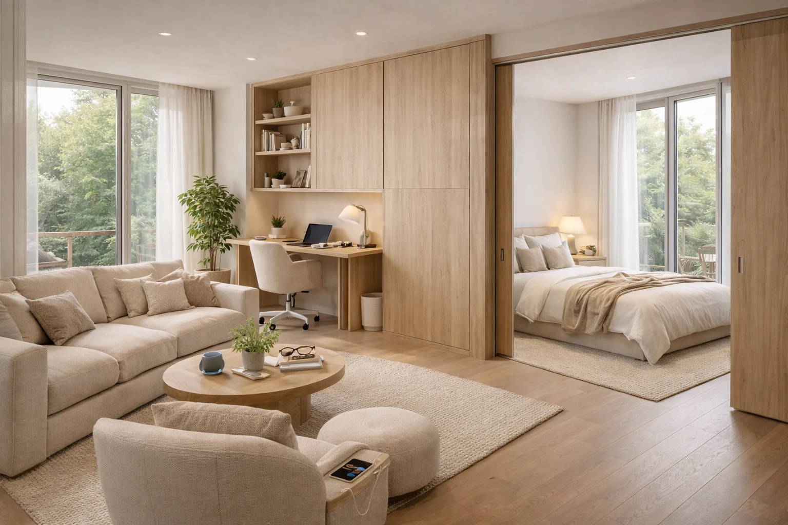 Flexible Spaces for Multi-Functional Living