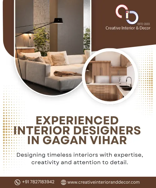 Experienced Interior Designers in Gagan Vihar