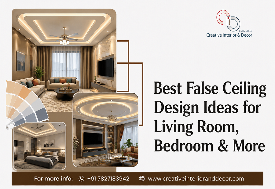 Best False Ceiling Design Ideas for Living Room, Bedroom & More