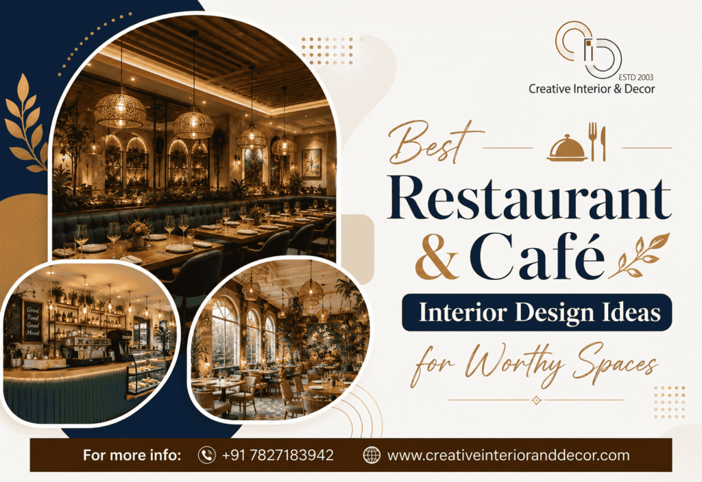 Best Restaurant & Café Interior Design Ideas for Worthy Spaces