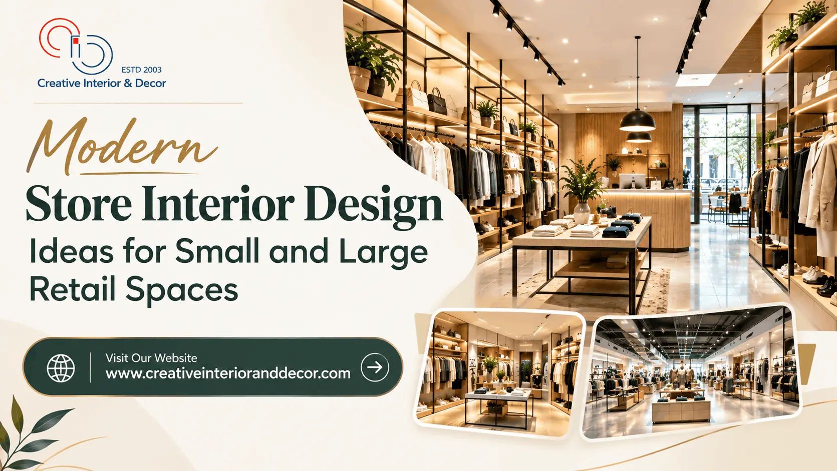 Modern Store Interior Design Ideas for Small and Large Retail Spaces